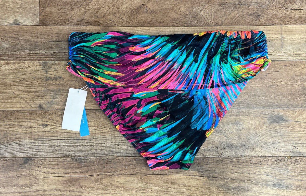 Bleu Rod Beattie Women's Multicolor Tropical Print Swim Bottoms NWT Sz 14