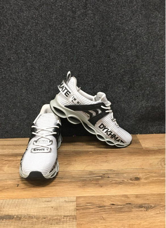 DYKHMATE DM028007 White Black Athletic Running Sneakers Size US W 8.5 / M 6.5