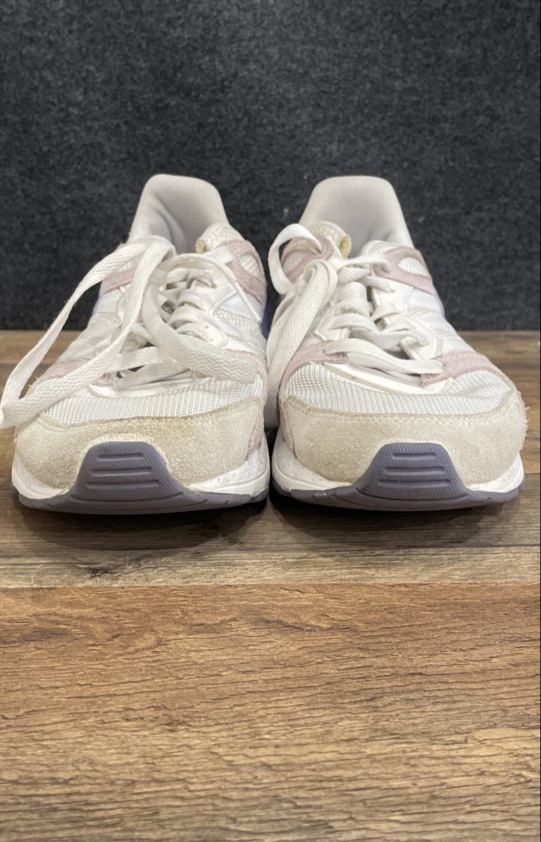 Adidas Chaos Cloudfoam White Pink Purple Women's Running Shoes Size 8.5