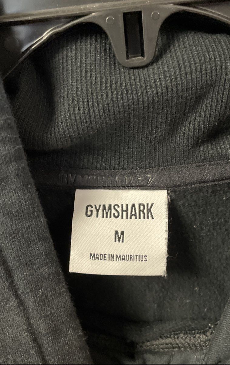 Gymshark Women's Crop Pullover Hoodie Black Activewear Sweatshirt Sz M