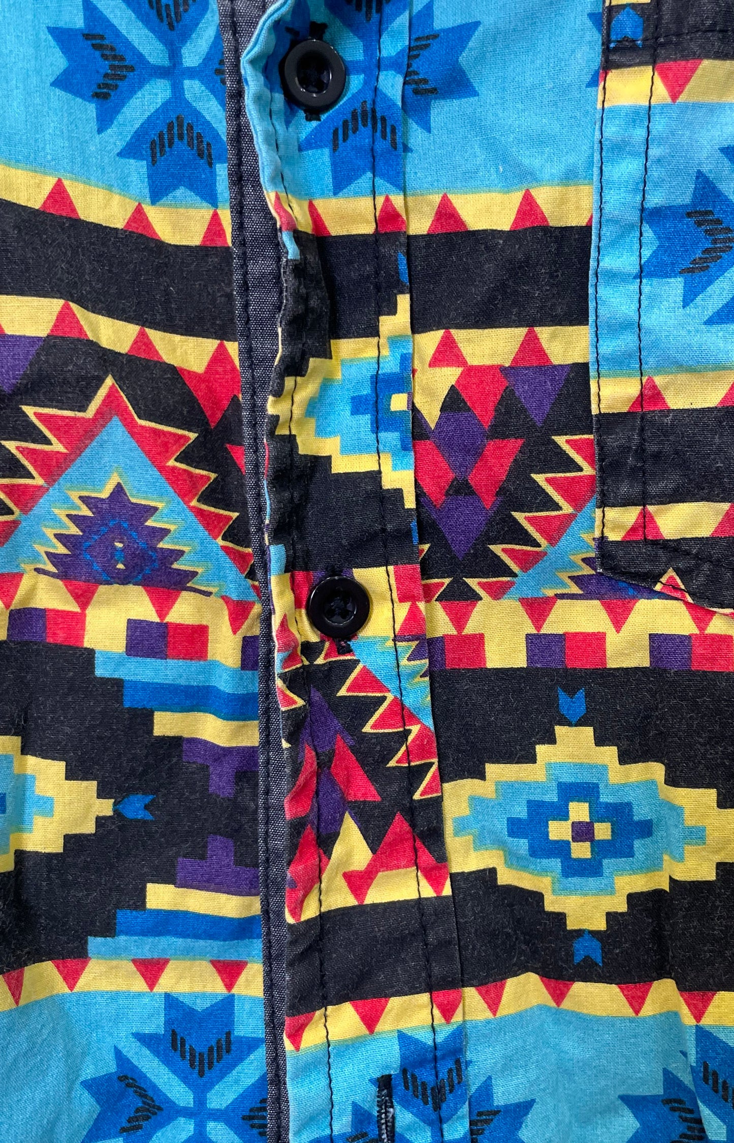 Eighty Eight Platinum Men's XL Aztec Southwestern Geometric Button Down Shirt
