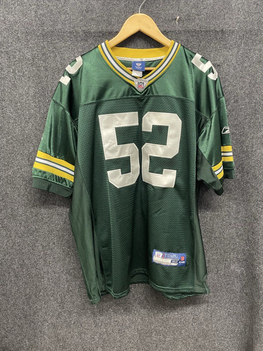 Reebok Men's Green Bay Packers Clay Matthews #52 NFL Jersey Green Sz 52