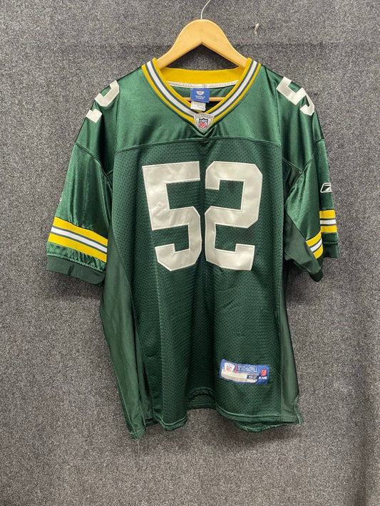 Reebok Men's Green Bay Packers Clay Matthews #52 NFL Jersey Green Sz 52