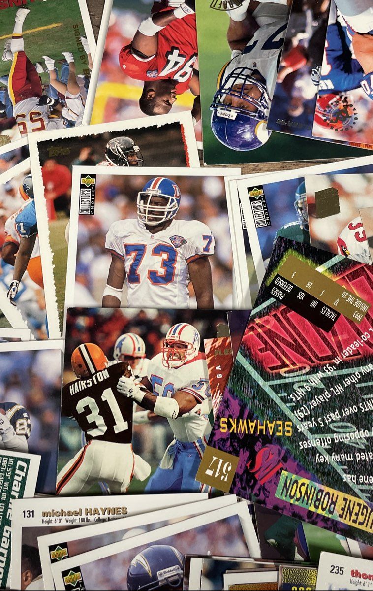 Barry Sanders + 3lbs Bulk Football Card Lot 1990s NFL Topps Score Upper Deck