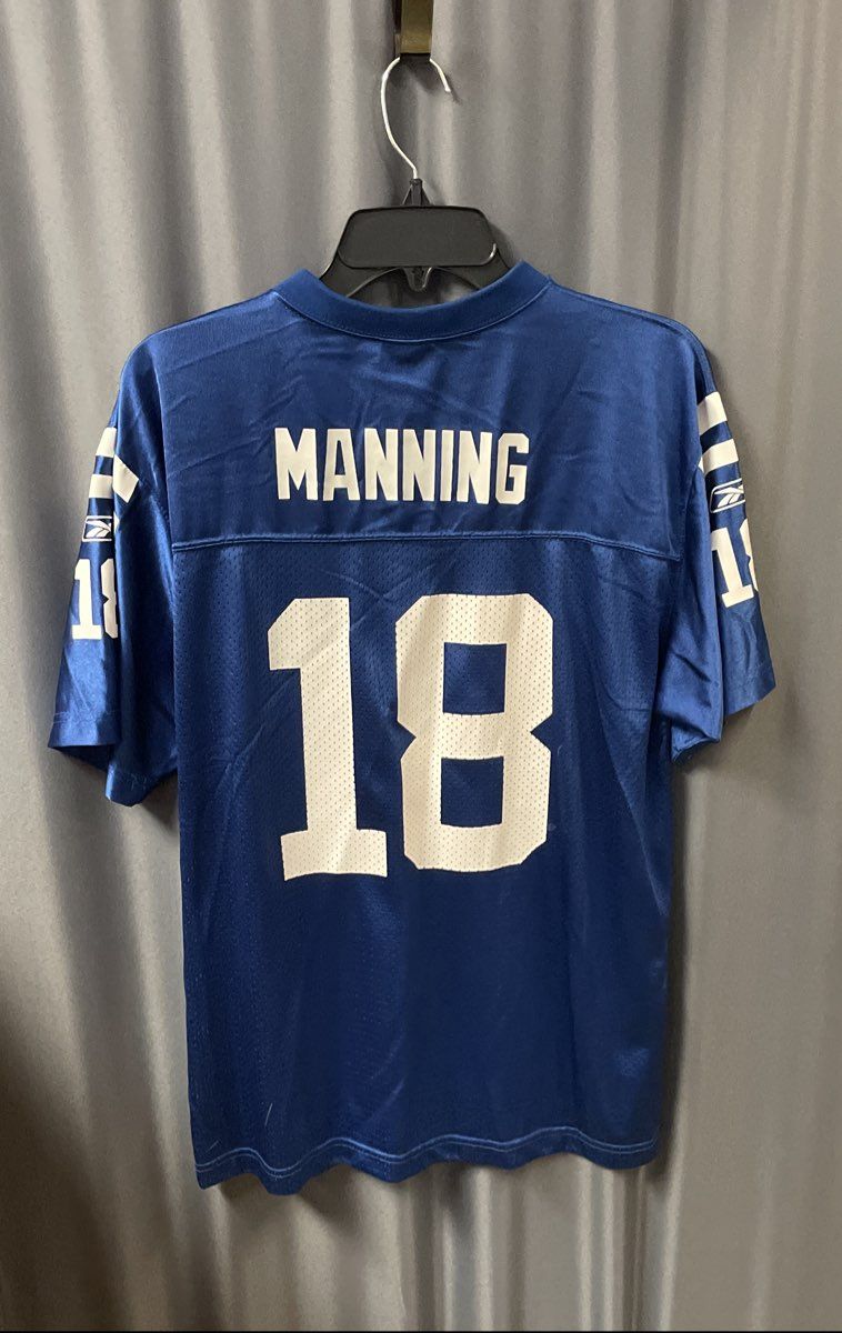 Reebok Youth Indianapolis Colts Peyton Manning #18 NFL Football Jersey Blue XL
