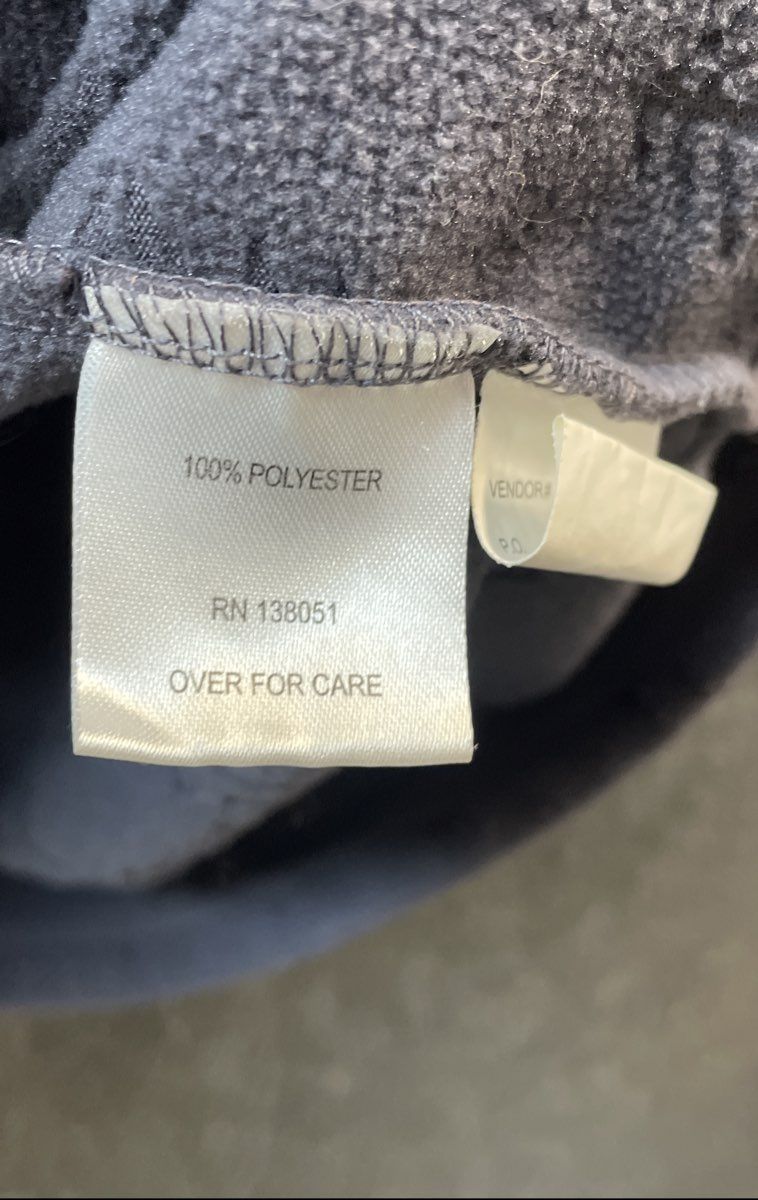 North River Men's Gray Fleece Quarter-Zip Pullover Southwestern Embossed Sz 2X
