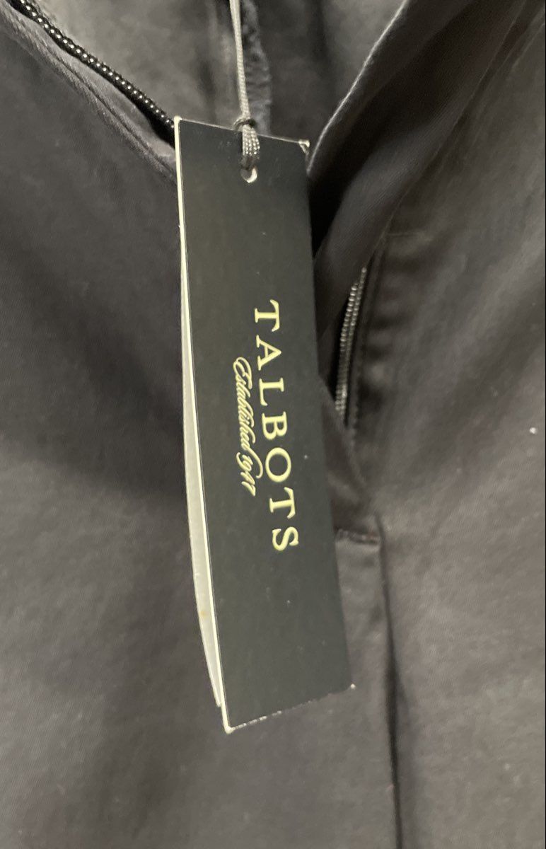 Talbots Women's Black Heritage Straight Leg Dress Pants Sz 12 NWT