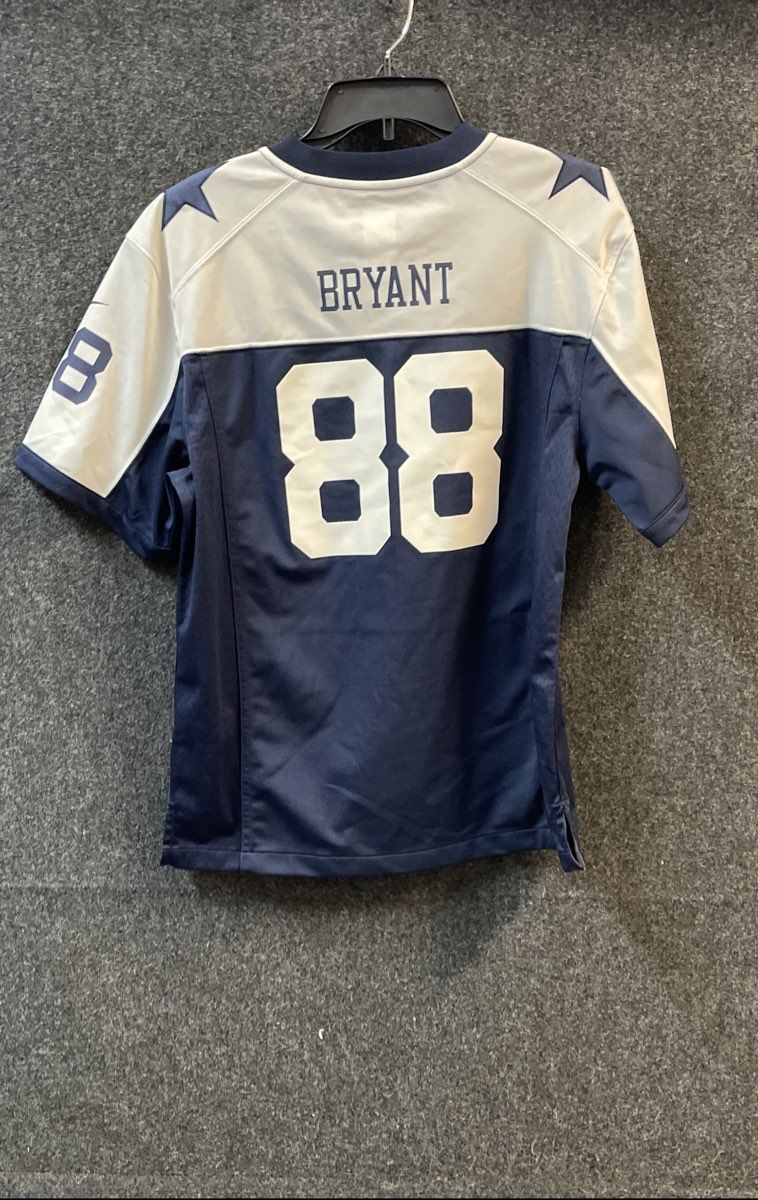 Nike Boys Dallas Cowboys Dez Bryant 88 On Field Football Jersey Navy Sz XL 18/20