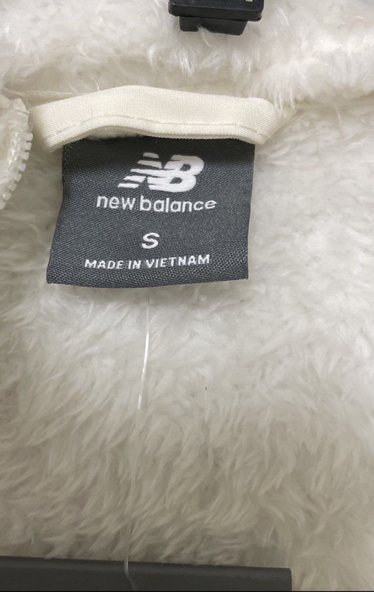 New Balance Women's White Quilted Teddy Fleece Half Zip Jacket NWT Sz S