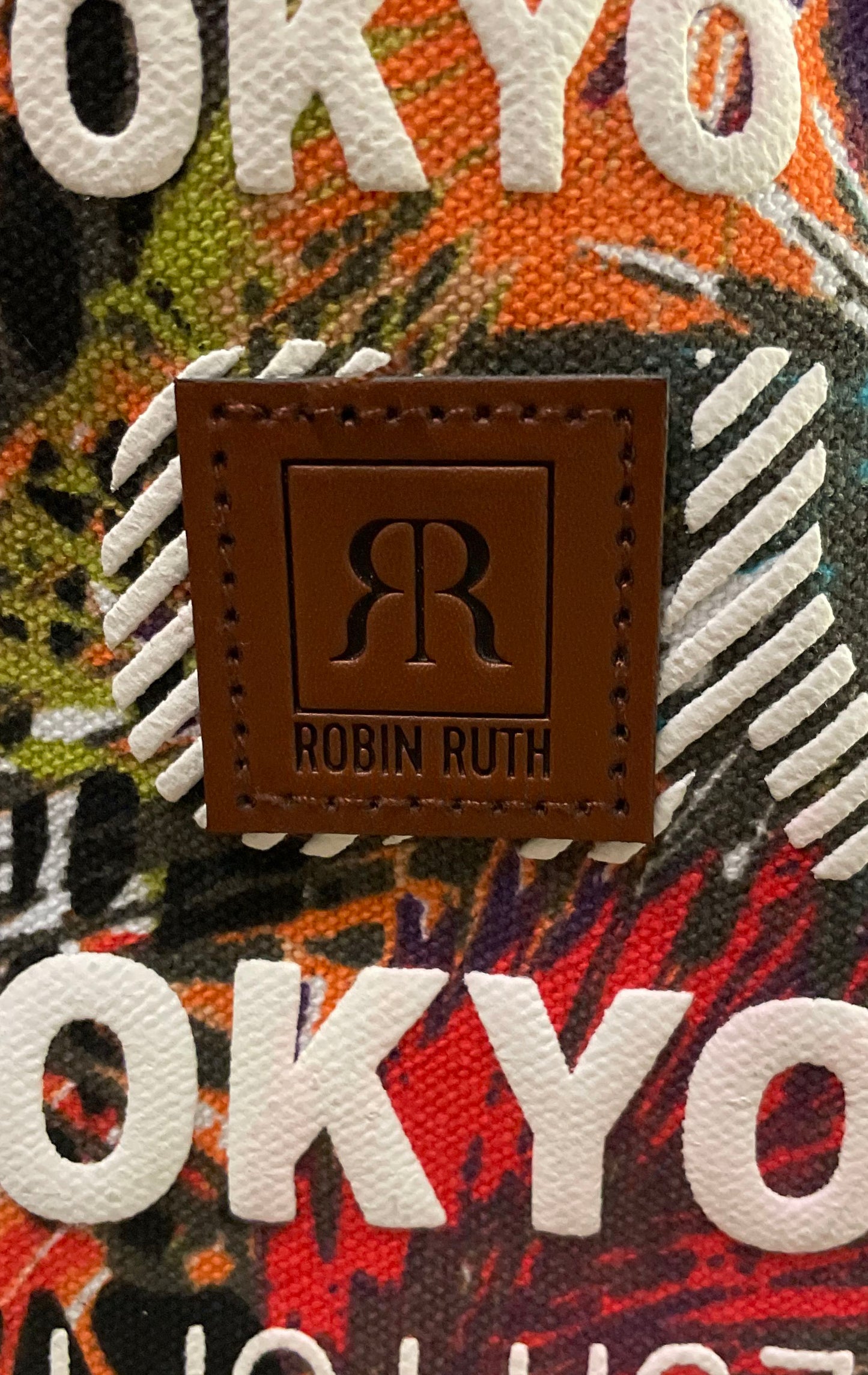 Robin Ruth Women's Tokyo City Souvenir Shoulder Bag Multicolor Tropical Canvas