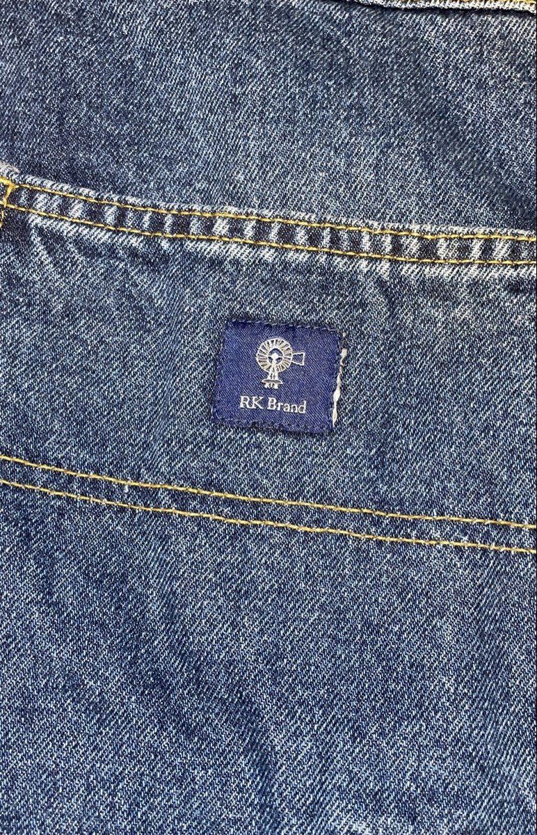 RK Brand Men's Blue Denim Carpenter Straight Leg Workwear Utility Jeans Sz 40x29