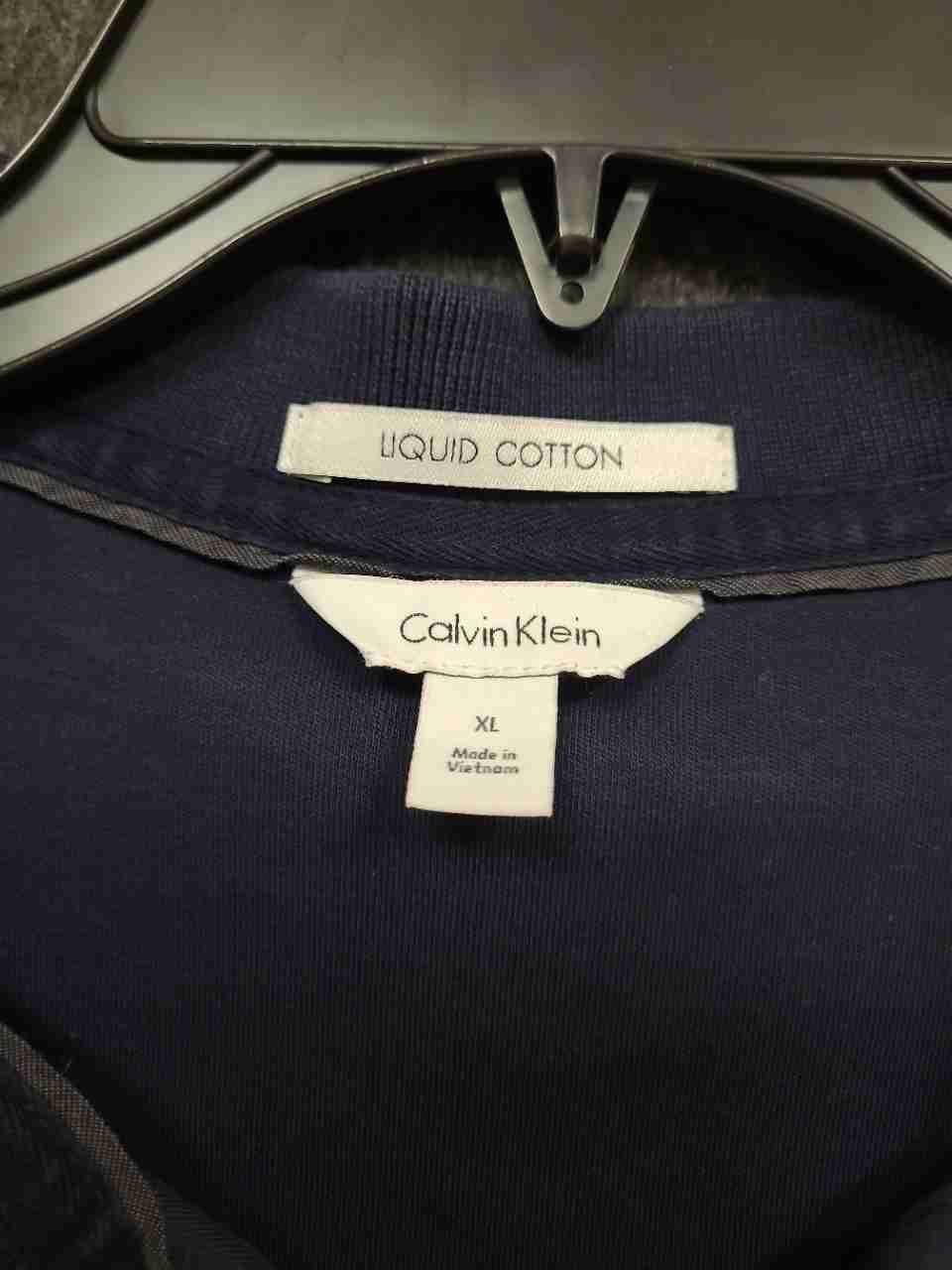 Calvin Klein Men's Purple Liquid Cotton Short Sleeve Polo Shirt Sz XL