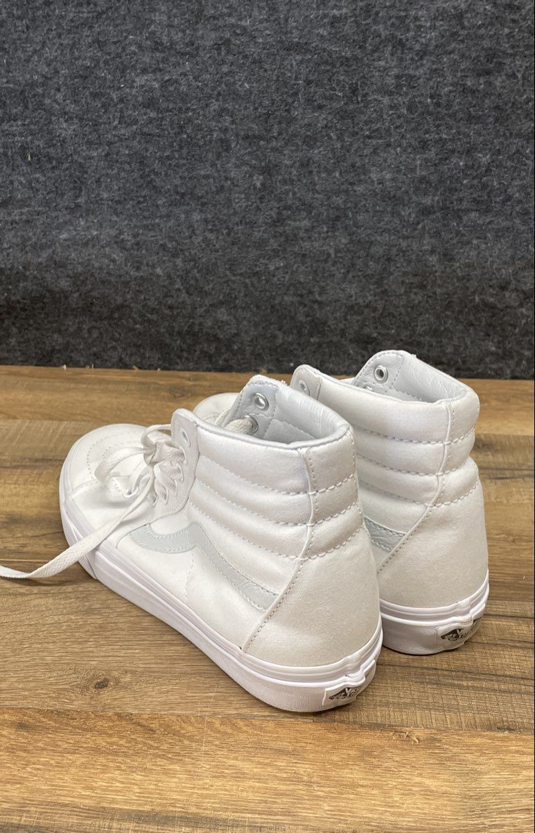 Vans Sk8-Hi Reissue White Canvas High Top Sneakers Size 6.5
