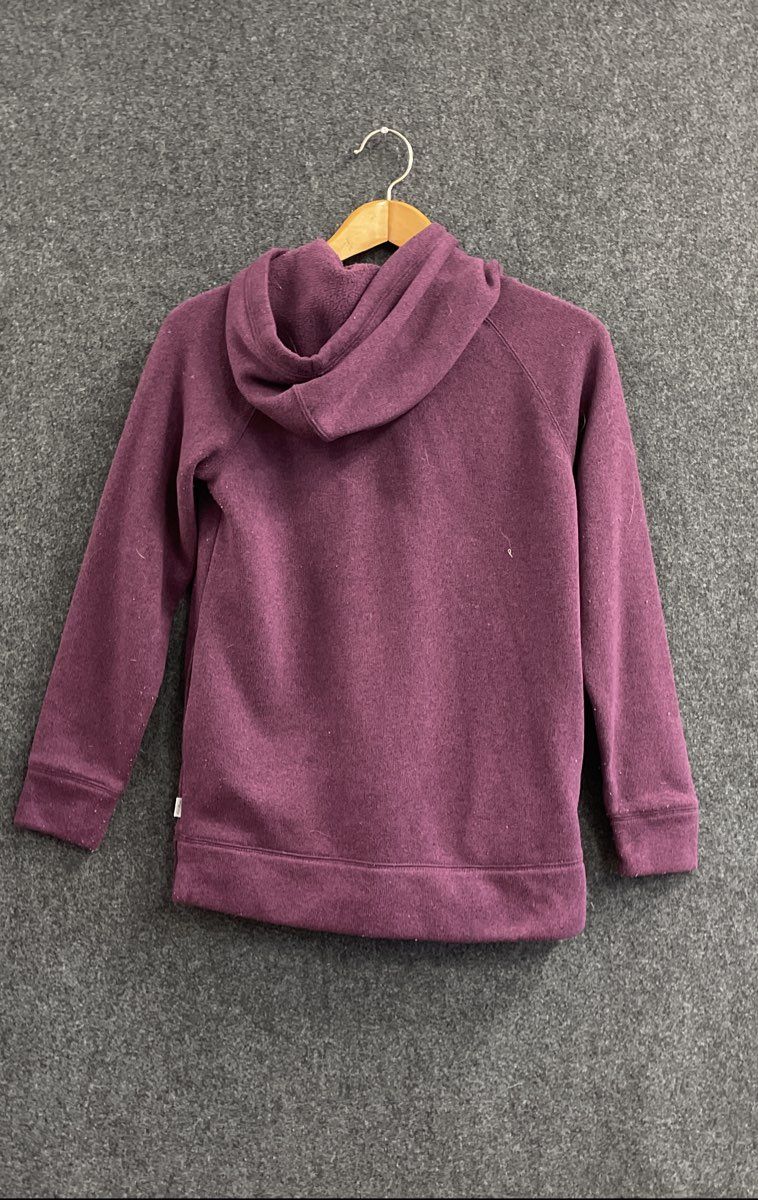 Eddie Bauer Women's Plum Heathered Pullover Hoodie Sweatshirt Size S