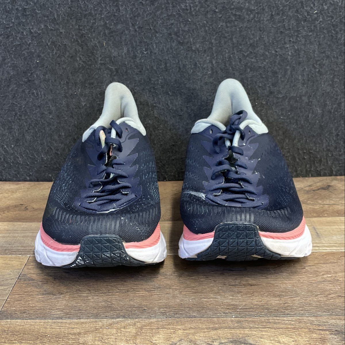 Hoka Clifton 7 Black Iris Navy Women's Running Shoes Size 9.5 Wide