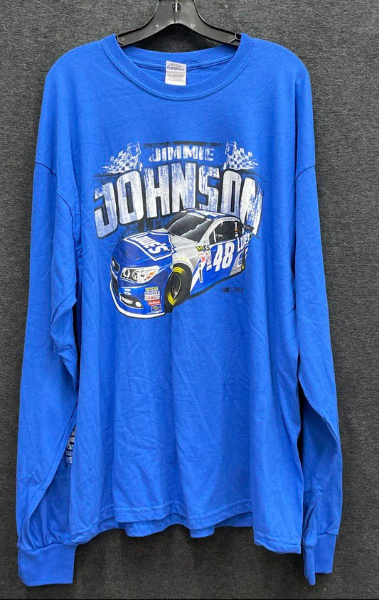 NASCAR Jimmie Johnson #48 Lowe's Hendrick Motorsports Long Sleeve Shirt 2XL NWT