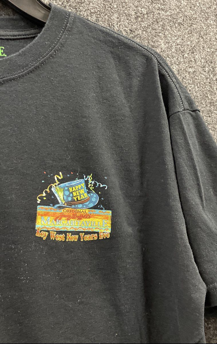 Margaritaville Black Jimmy Buffett Key West New Years Eve 2013 T-Shirt Sz L
