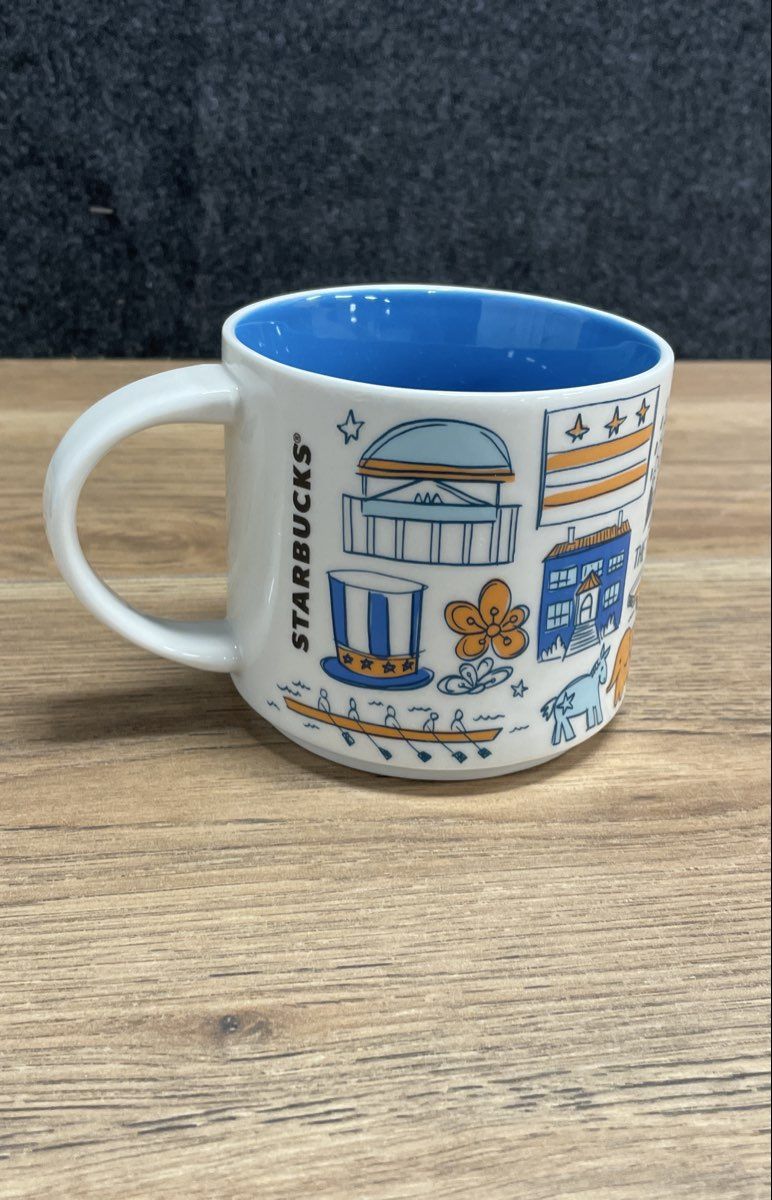 Starbucks Been There Series Mugs Ohio Washington DC Siren Teal Tumbler 3pc Set