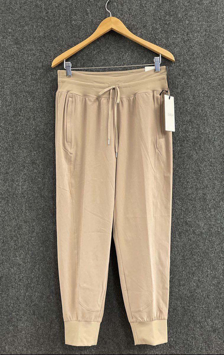 CALIA Women's Tan Journey Jogger Pants Drawstring Stretch Active Sz M NWT