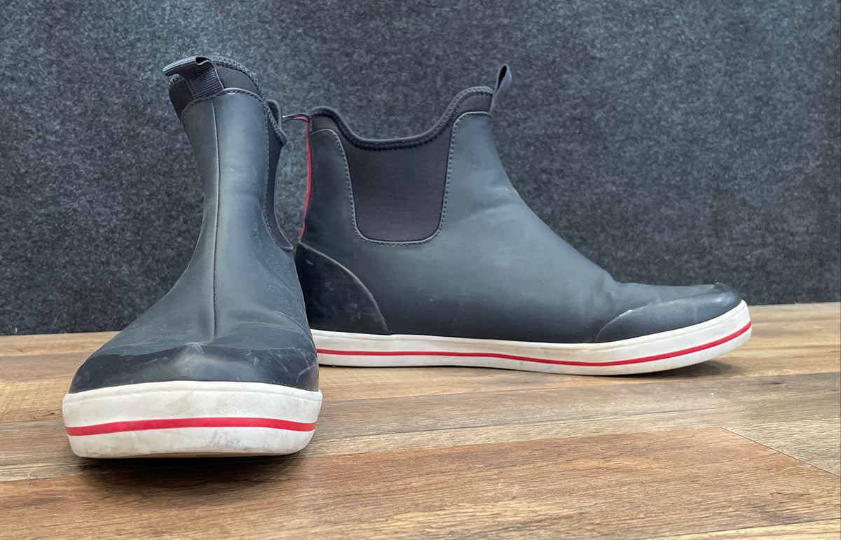 Tommy Hilfiger Rainy Chelsea Rubber Rain Boots Navy Blue White Size 10
