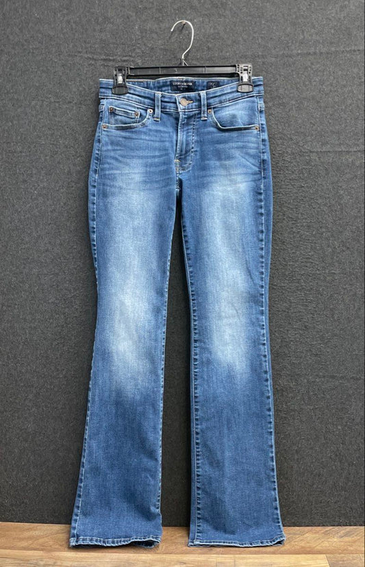 Lucky Brand Women's Sweet Boot Blue Faded Denim Bootcut Jeans Sz 2/26 Regular