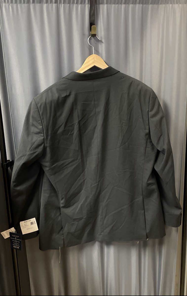 Kenneth Cole Reaction Men's Gray Techni-Cole Ready Flex Suit Coat Sz 48L NWT