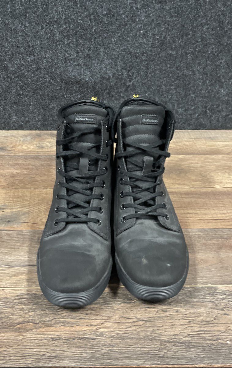 Dr. Martens Sheridan Black Canvas 7-Eyelet Sneaker Boots Women's Size 8