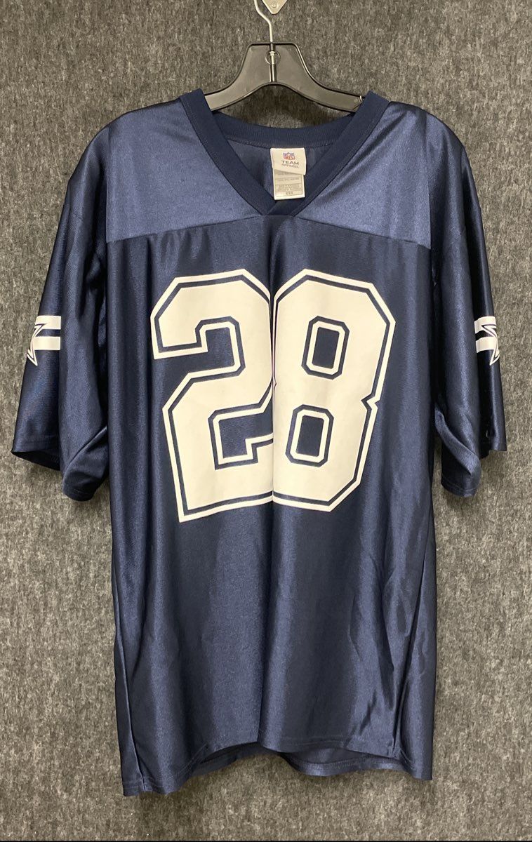 NFL Team Apparel Men's Dallas Cowboys Felix Jones #28 Jersey Navy Medium