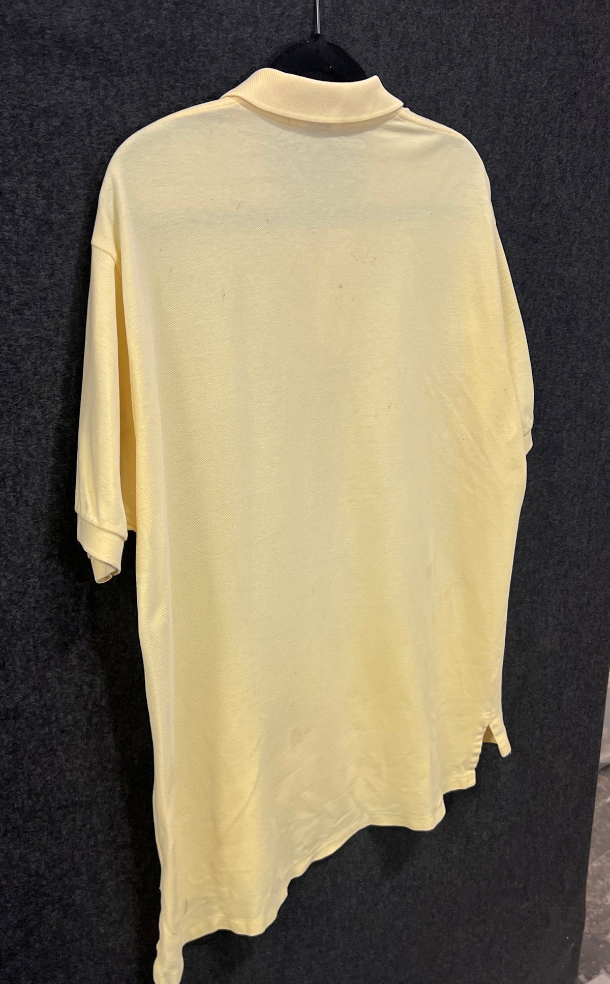 Vintage Polo Ralph Lauren Pique Polo Shirt Yellow Blue Pony Sz L