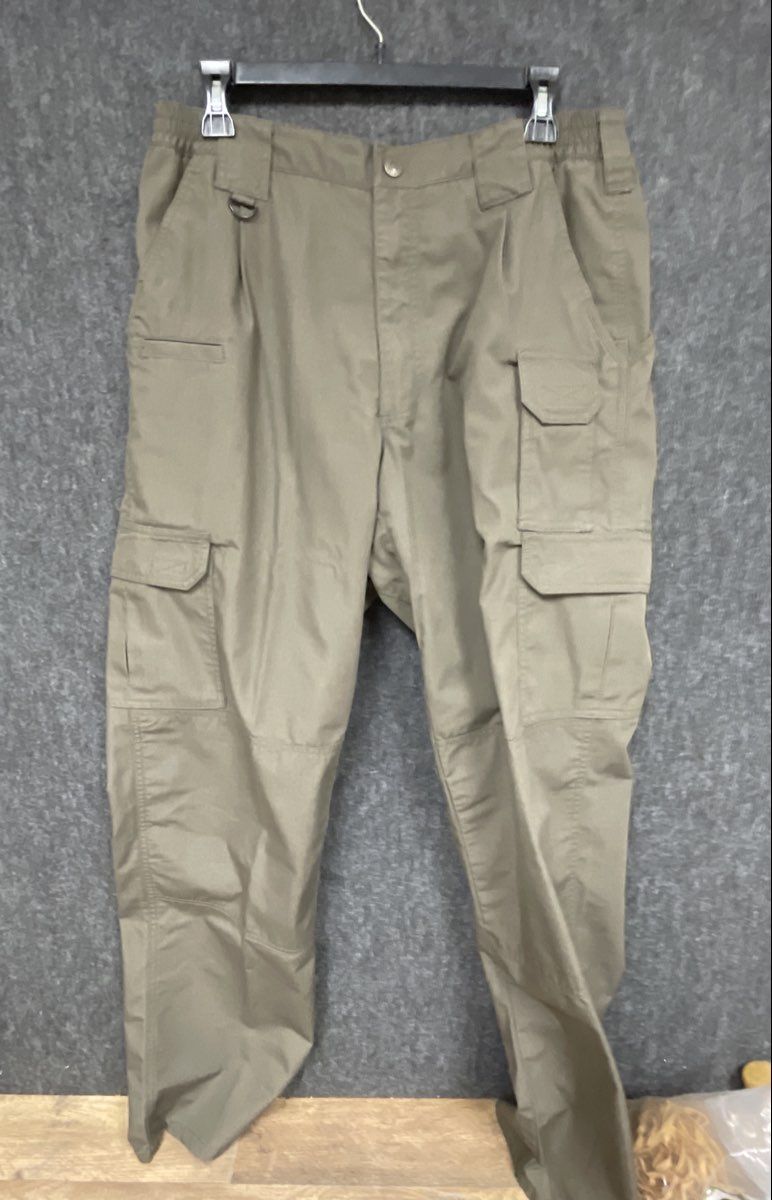 5.11 Tactical Men's OD Green Taclite Pro Ripstop Cargo Work Pants Sz 34x34