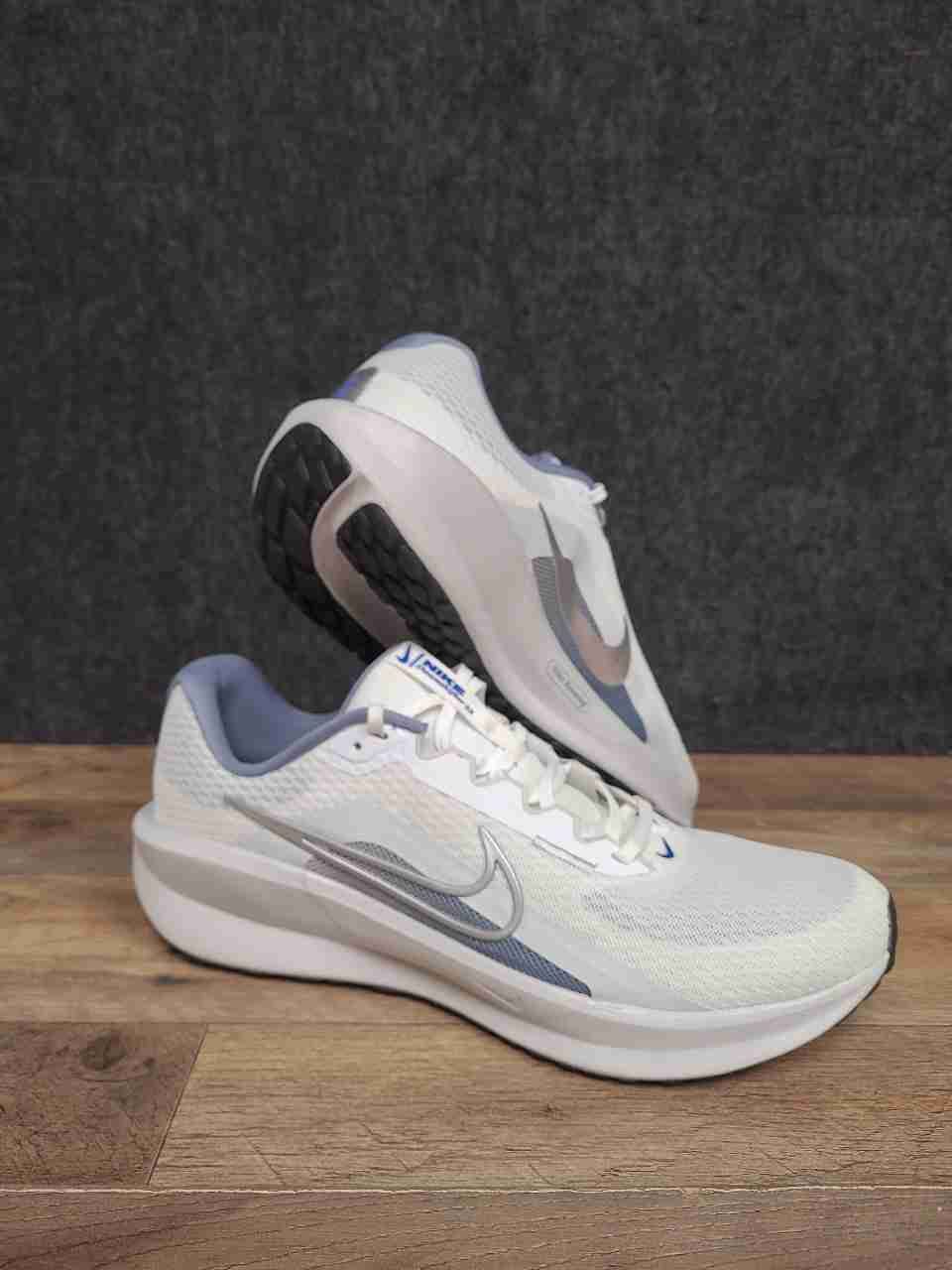 Nike Downshifter 13 White Silver Grey Running Shoes Men's Size 12