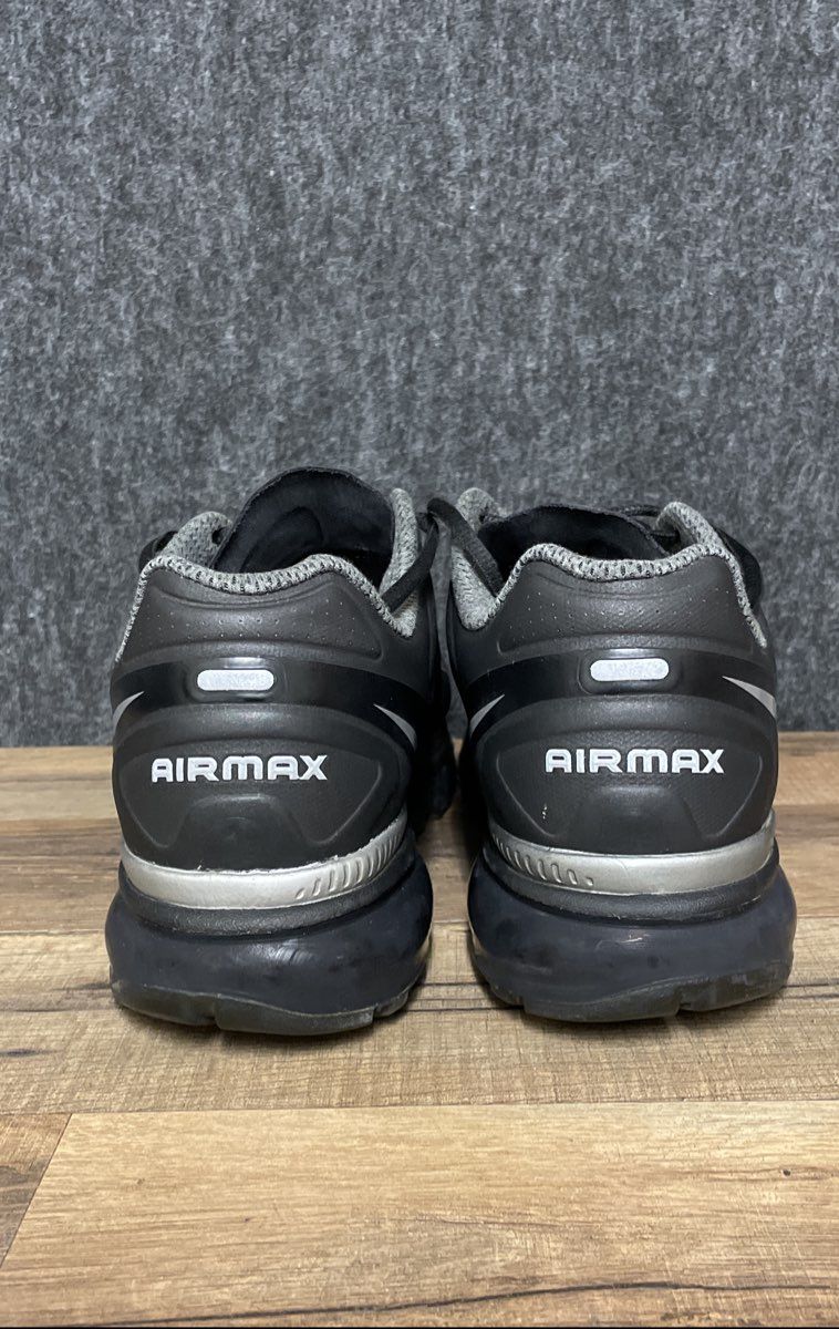 Nike Air Max + 2012 Black Silver Women's Running Shoes Size 9