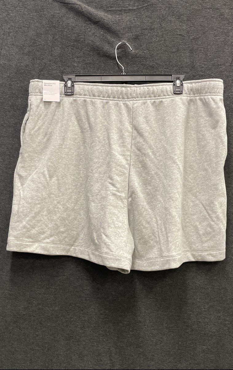 Nike Women's Gray Heather Mid Rise Standard Fit Fleece Shorts Sz 3X NWT