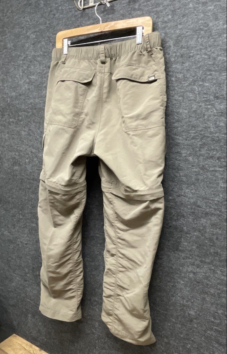 The North Face Men's Tan Convertible Cargo Hiking Pants Zip Off Sz M Short