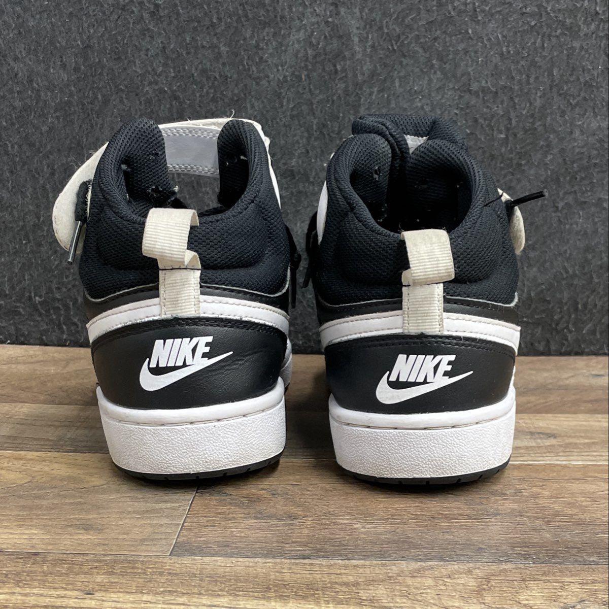 Nike Court Borough Mid 2 Black White Youth Sneakers Size 5.5Y