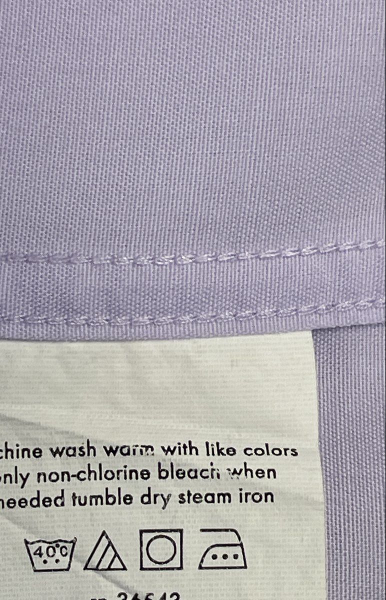 Calvin Klein Men's Lavender Long Sleeve Cotton Dress Shirt Sz 16.5 34/35