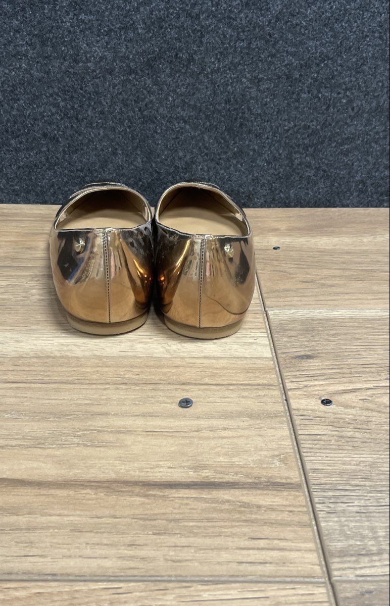 Calvin Klein Gailia Rose Gold Metallic Pointed Toe Flat Shoes Size 10M