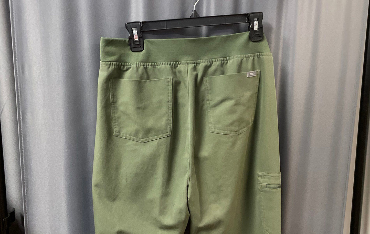 Figs Women's Zamora Jogger Scrub Pants Green Drawstring Cargo Sz M Tall