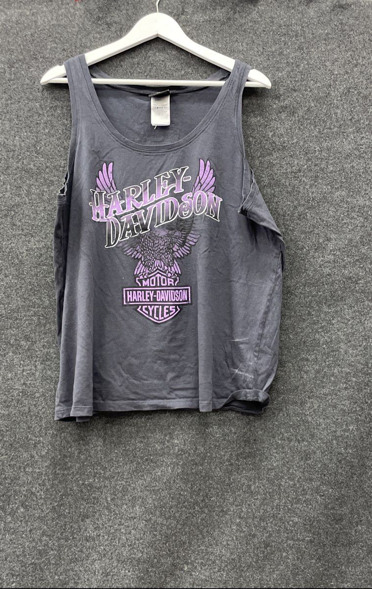 Harley-Davidson Barnett El Paso TX Eagle Tank Top Purple Graphic 2014 Sz 1X