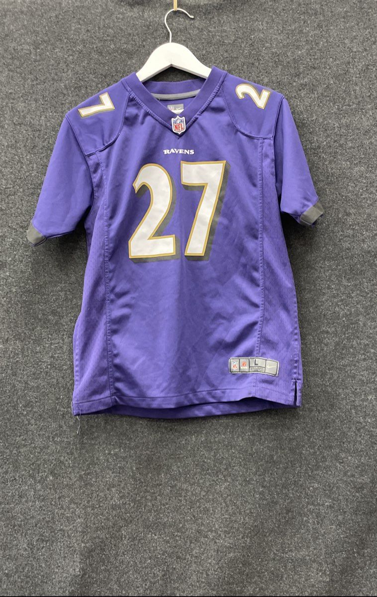 Nike Youth Baltimore Ravens Ray Rice #27 NFL On Field Jersey Purple Size L