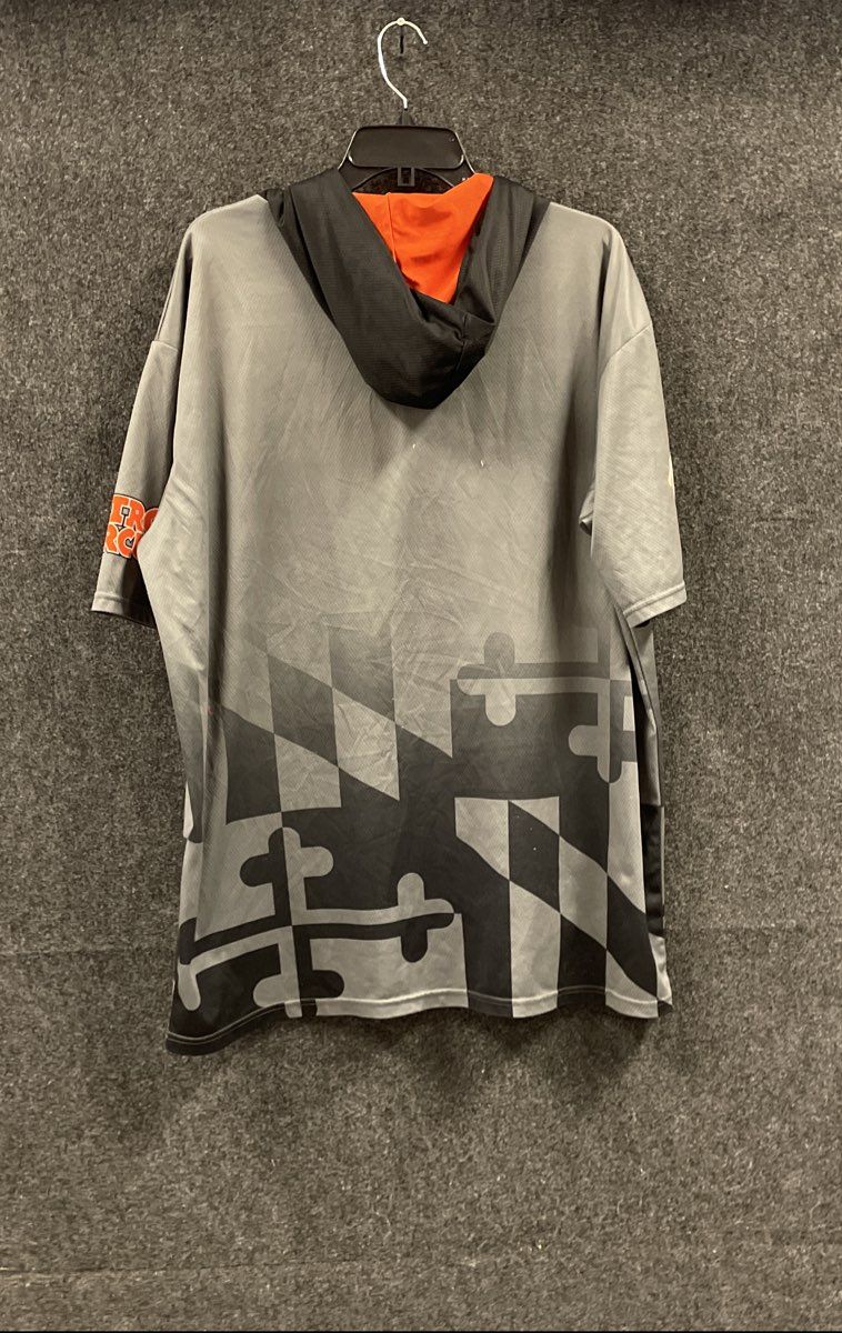 GSL Global Sports League Men's 2022 World Series SS Hoodie Gray Graphic Sz 2XL