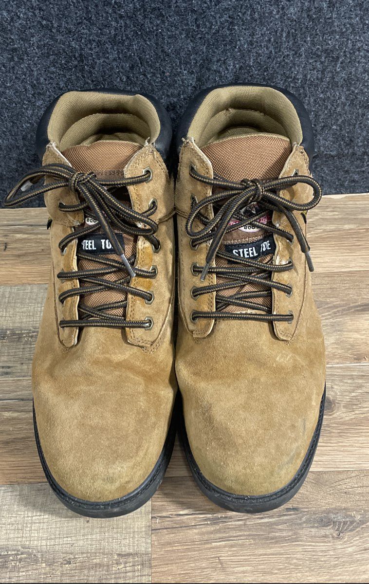 Brahma Men's Brown Steel Toe Waterproof Work Boots Size 13