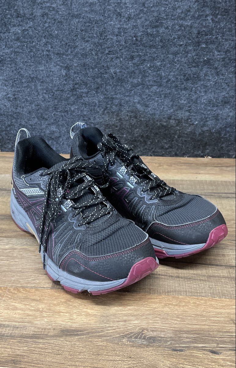 Asics Gel-Venture 7 Black Grape Grey Women's Trail Running Shoes Size 10