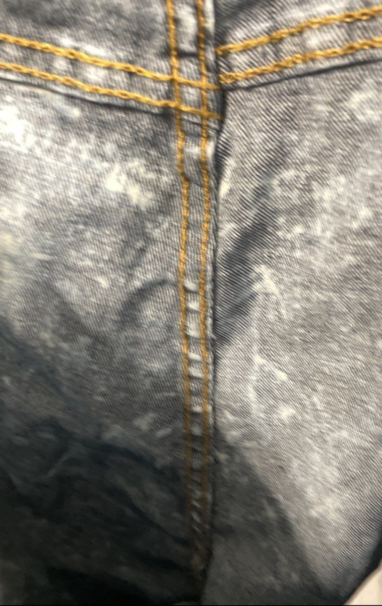 Allabreve Women's Acid Wash Blue Distressed Ripped Skinny Jeans NWT Sz 2XL