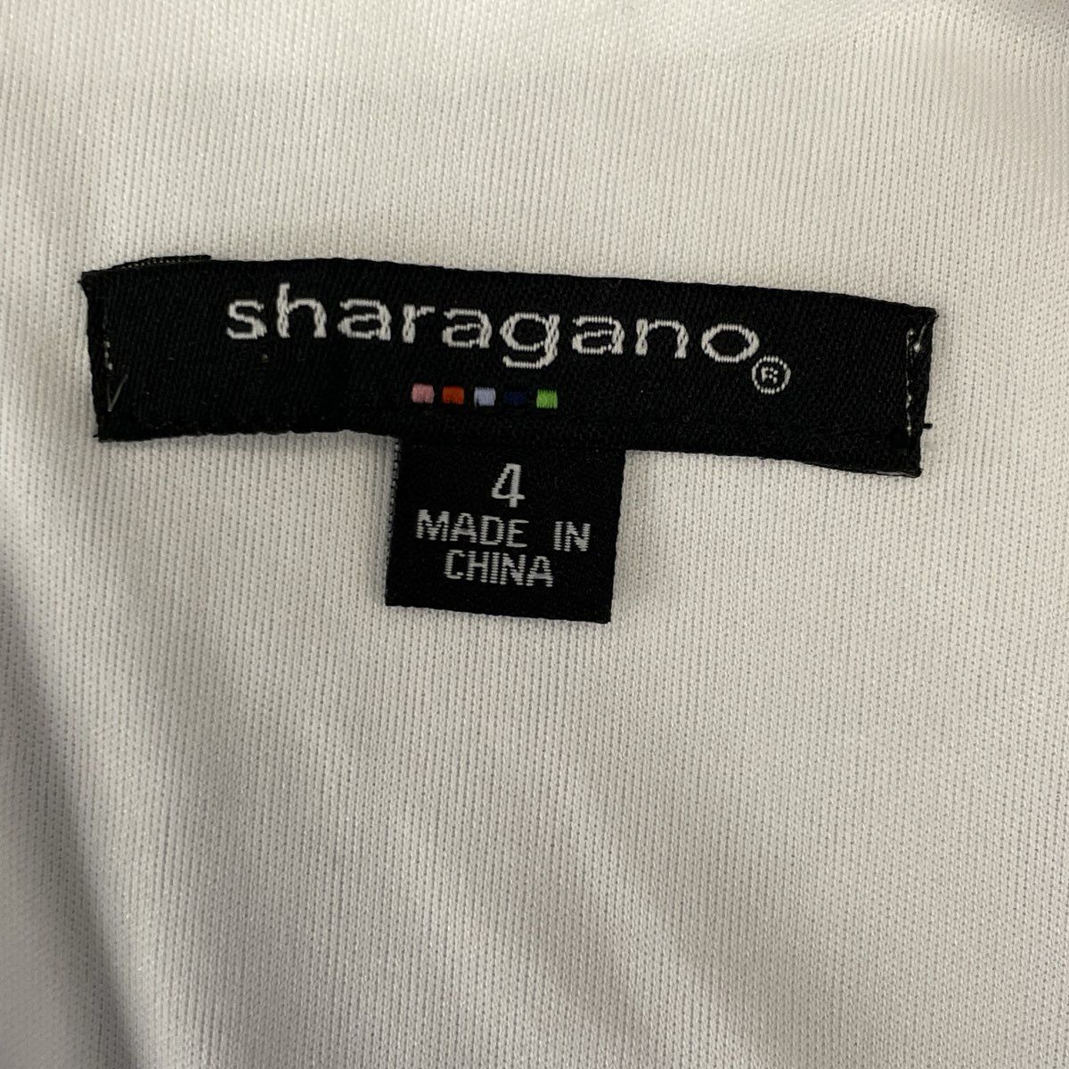 Sharagano Women's White Multi Floral Lace Sheath Dress NWT Size 4