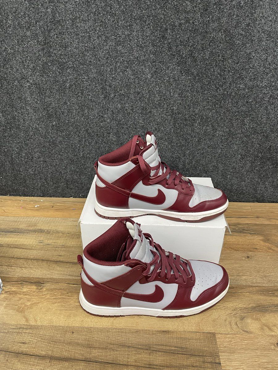 Nike Dunk High Retro Dark Beetroot Wolf Grey White DD1399-600 Men's Size 8