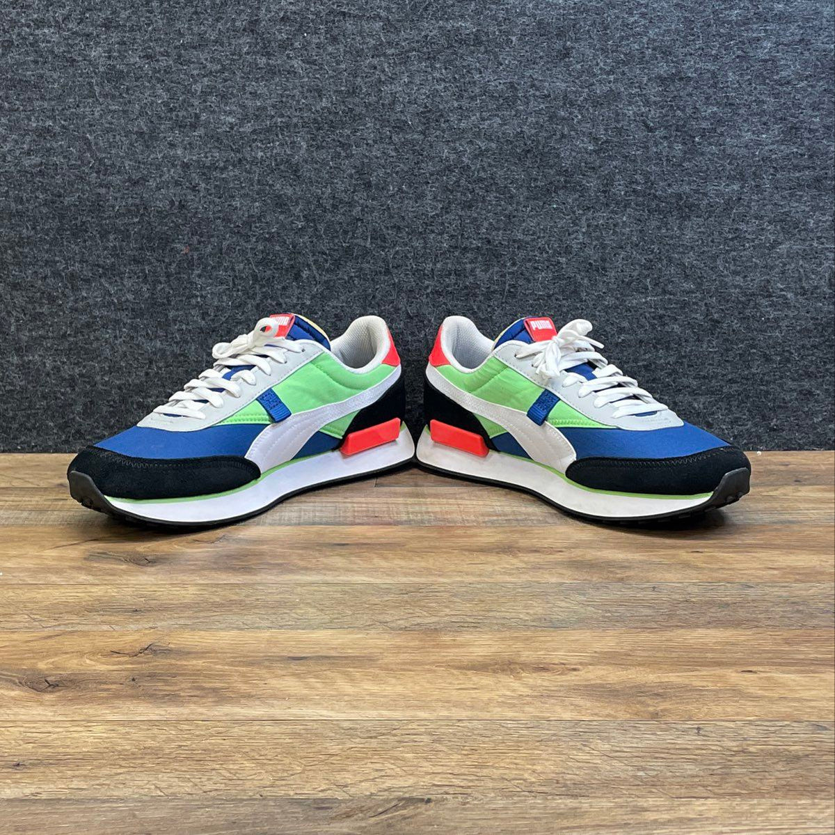 Puma Future Rider Play On Luminous Blue Green Men's Sneakers Size 12