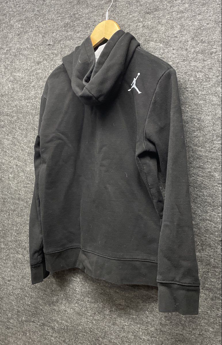 Jordan Boys Black Pullover Fleece Graphic Jumpman Hoodie Sz XL
