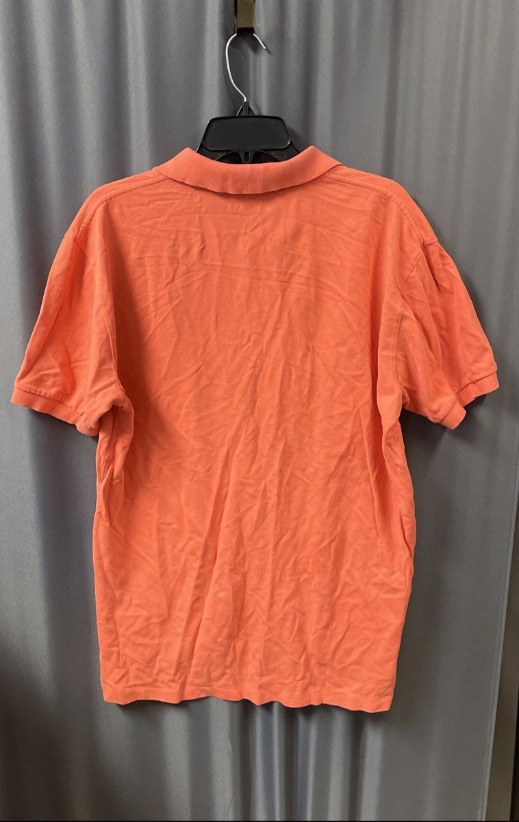 Vintage 90s Polo Ralph Lauren Men's Salmon Orange Pique Golf Polo Shirt Sz L