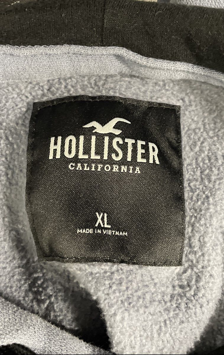 Hollister Men's Gray Mountain Graphic Pullover Logo Hoodie Sz XL